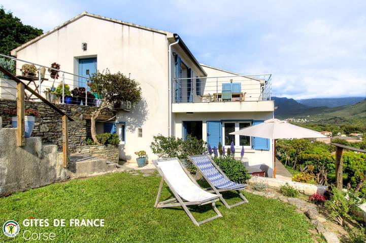 Gîte pour 4 personnes, avec Terrasse ainsi que Jardin et Vue à Sisco - 3