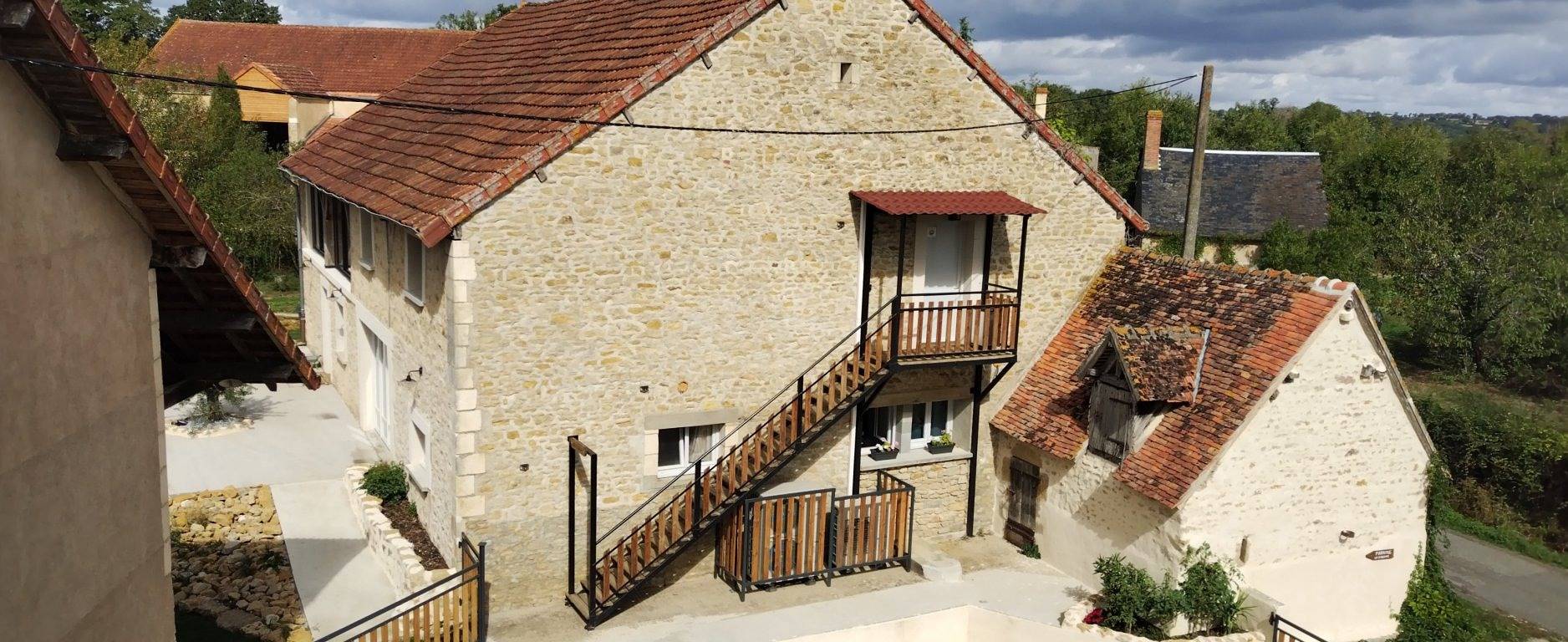 Chambre d’hôte pour 2 personnes avec piscine in Montipouret, Région de La Châtre