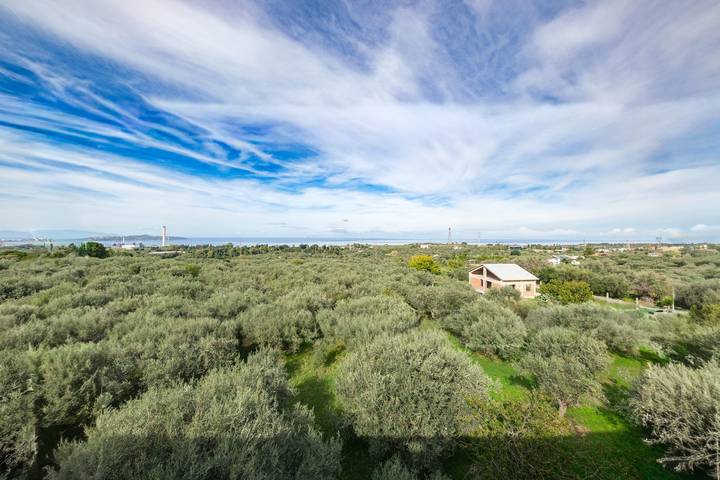 Room 'Stromboli' with Sea View, Wi-Fi and Air Conditioning in Pace del Mela, Messina Province