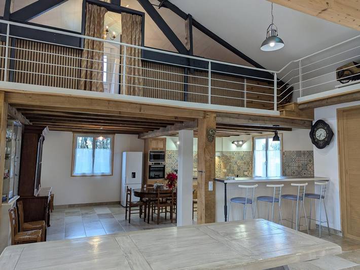 Gîte pour 8 personnes, avec jardin