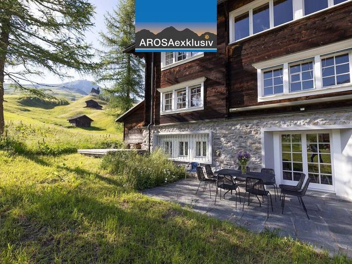 Ferienhaus für 10 Personen, mit Balkon und Garten, kinderfreundlich in Arosa
