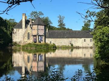 Cottage pour 3 personnes, avec vue ainsi que vue sur le lac et jardin, animaux acceptés à Champéon