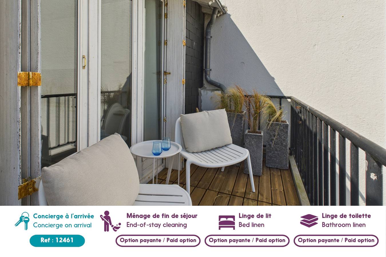 Apartamento entero, Vue mer - Appart pour 2 adultes et 1 enfant  in Pornichet, Côte de Jade