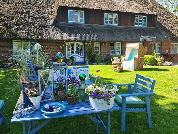 Ferienwohnung für 3 Personen, mit Balkon und Garten in Neukirchen (Südtondern)