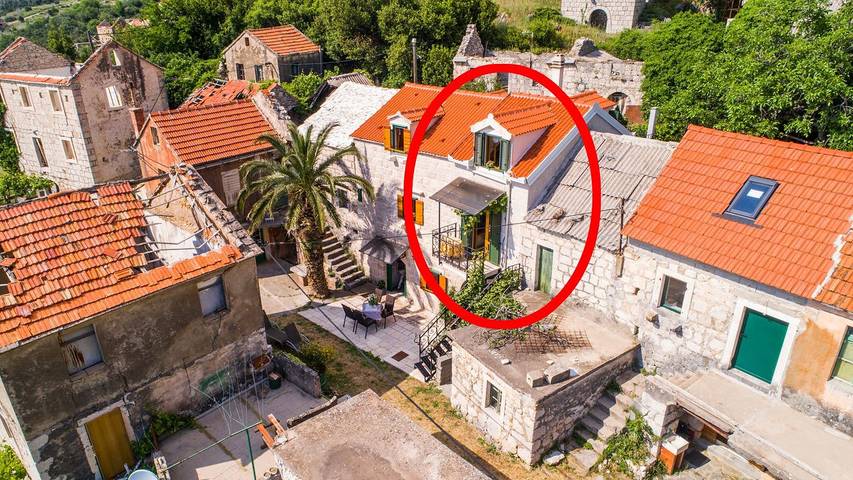 Dom dla 2 osób, z taras w Podgora