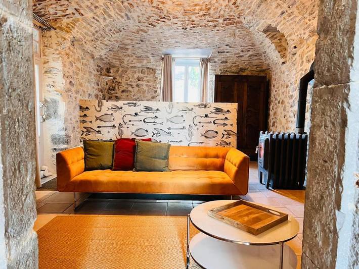 Appartement de vacances pour 2 personnes, avec piscine et terrasse ainsi que jardin et vue