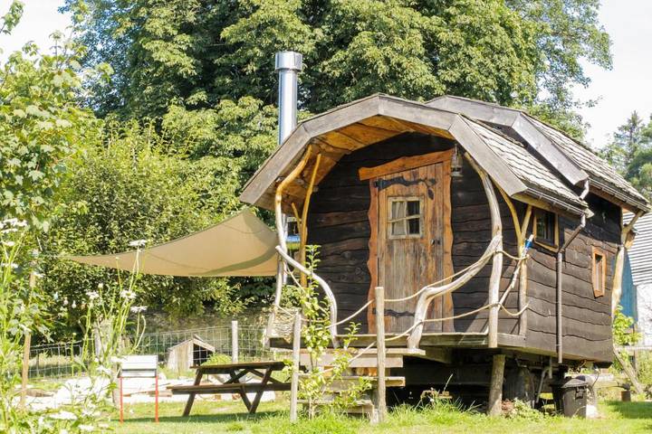 Camping voor 2 personen, met uitzicht en tuin in de Belgische Ardennen