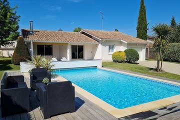 Cottage pour 6 personnes, avec terrasse et jardin à Biganos