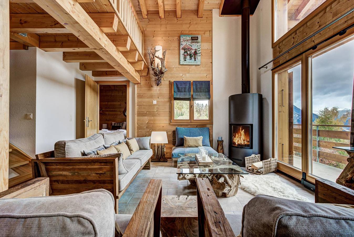 Chalet Leopard de Neige - Jacuzzi - Sauna - Views in La Tzoumaz, Riddes