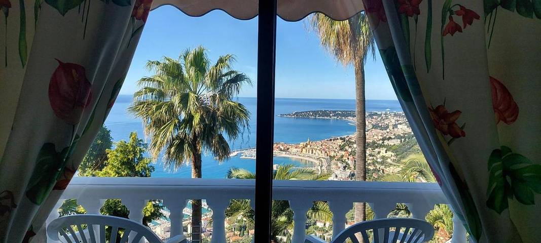 Maison d’hôte pour 2 personnes, avec vue et jardin à Menton