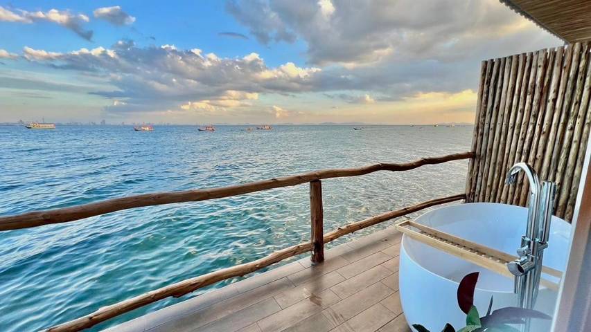 Hôtel pour 2 personnes, avec vue et terrasse, animaux acceptés dans Ko Larn - 3