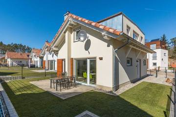 Ferienhaus für 6 Personen, mit Garten und Sauna sowie Terrasse, mit Haustier in Krakow am See