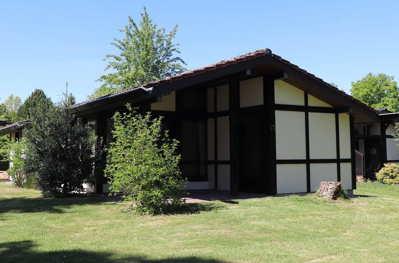 Voll ausgestattetes Ferienhaus "Robinson" Nr.162 mit überdachter Terrasse in Waldbrunn, Neckar-Odenwald-Kreis