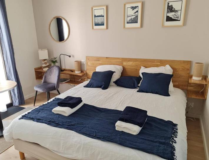 Gîte pour 2 personnes, avec jardin et terrasse dans Plage Kerler Fouesnant