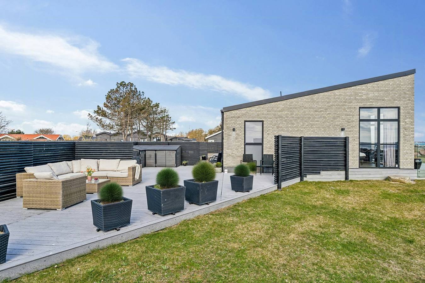 Modern beach house with sea views at Bjørnsknude in Juelsminde, Little Belt
