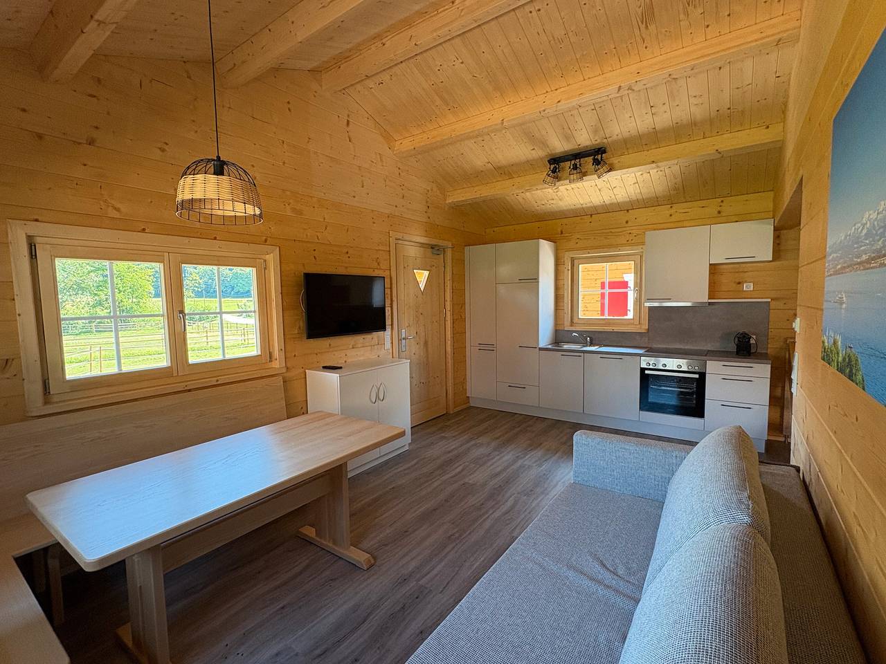 Chalet 'Abendrot' con terraza privada y wifi in Stockach, Distrito de Constanza