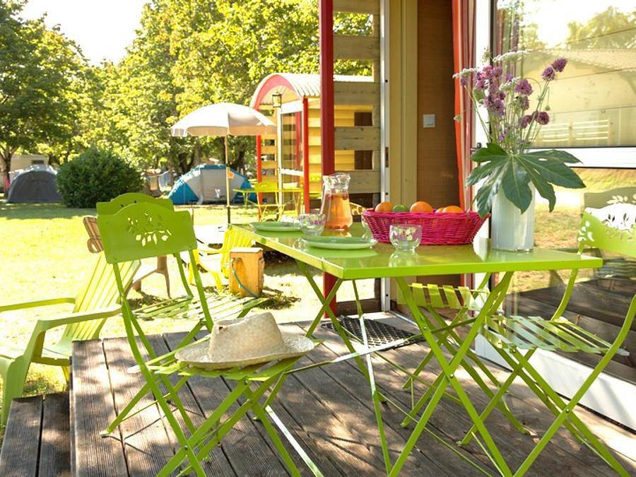 Camping Les Cigales -  Ciela Village - Alojamiento 2 personas - Ciela Roulotte - 1 habitación (sin baño) in Rocamadour, Macizo Central