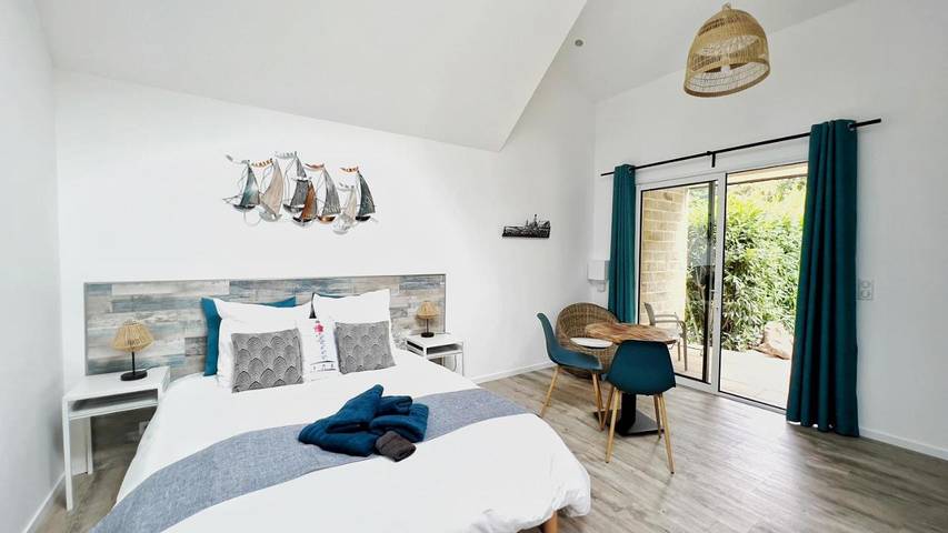 Location de vacances pour 3 personnes, avec terrasse ainsi que jacuzzi et jardin, animaux acceptés à Clohars-Fouesnant - 3