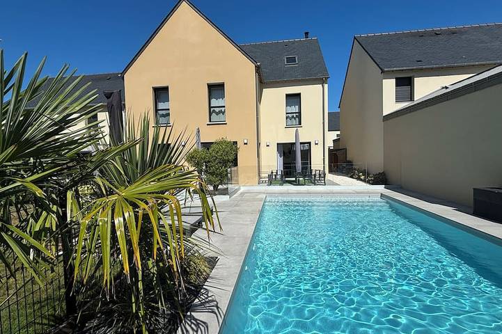 Maison de vacances pour 10 personnes, avec jardin à Saint-Lunaire