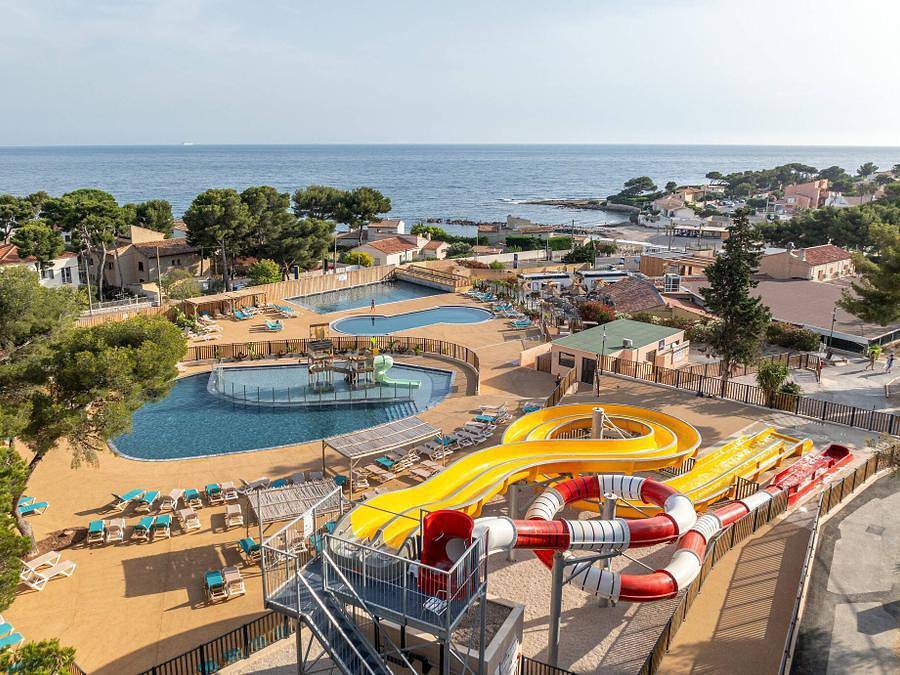 Camping Lou Souleï - Mobilhome 6 personas - Confort | 3 Dormitorios | 6 Pers | Terraza elevada | Aire acondicionado | Tv in Carry-le-Rouet, Istres region