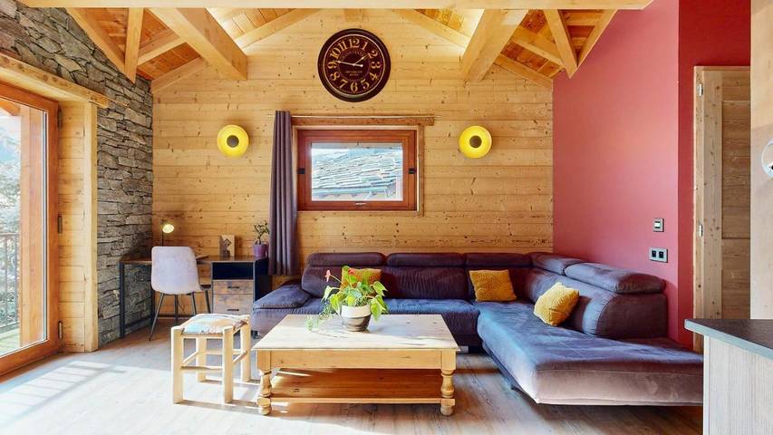 Chalet pour 10 personnes, avec vue et balcon, adapté aux familles dans Val-Cenis - 2
