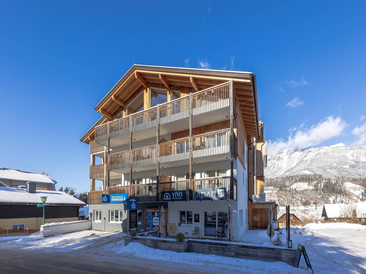 Ganze Wohnung, Wohnung mit privater Sauna und Balkon in Haus, Schladming-Dachstein