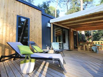 Bungalow para 4 personas, con terraza y jardín, Se admiten mascotas en Landes