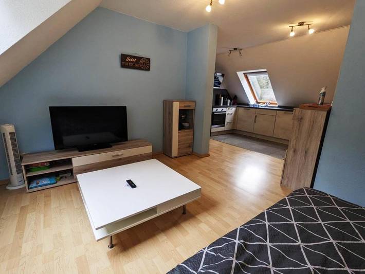 Ferienwohnung für 3 Personen, mit Ausblick und Garten