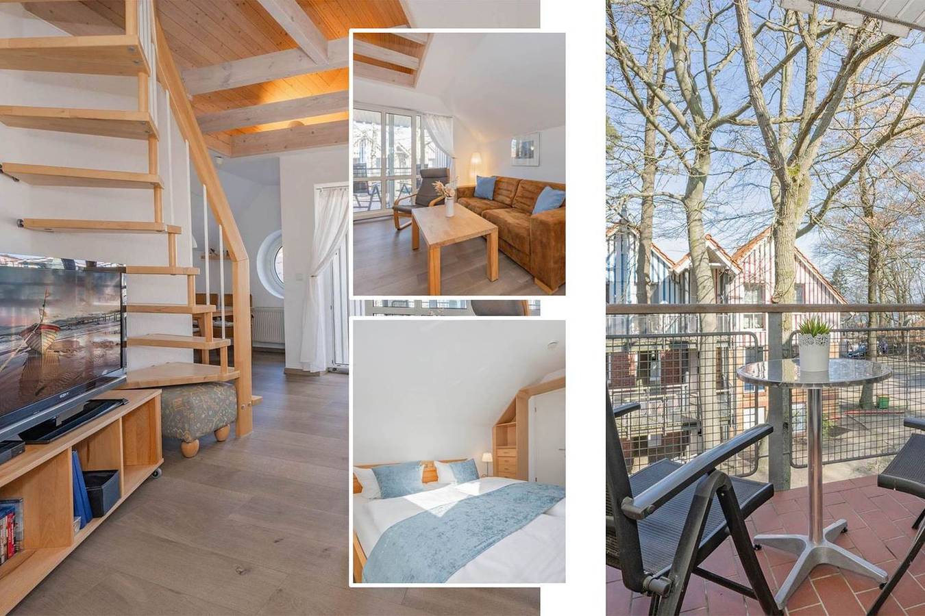 Appartement entier, Gemütliche Ferienwohnung in Koserow mit Balkon, nur 100 m bis zum Strand in Ostseebad Koserow, Koserow