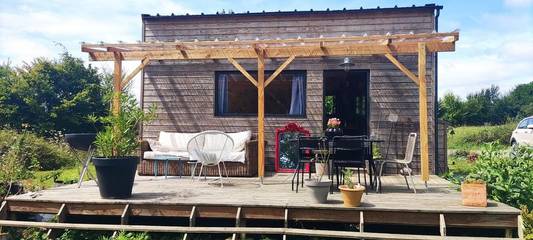 Tente pour 4 personnes, avec vue et jardin dans le Morbihan