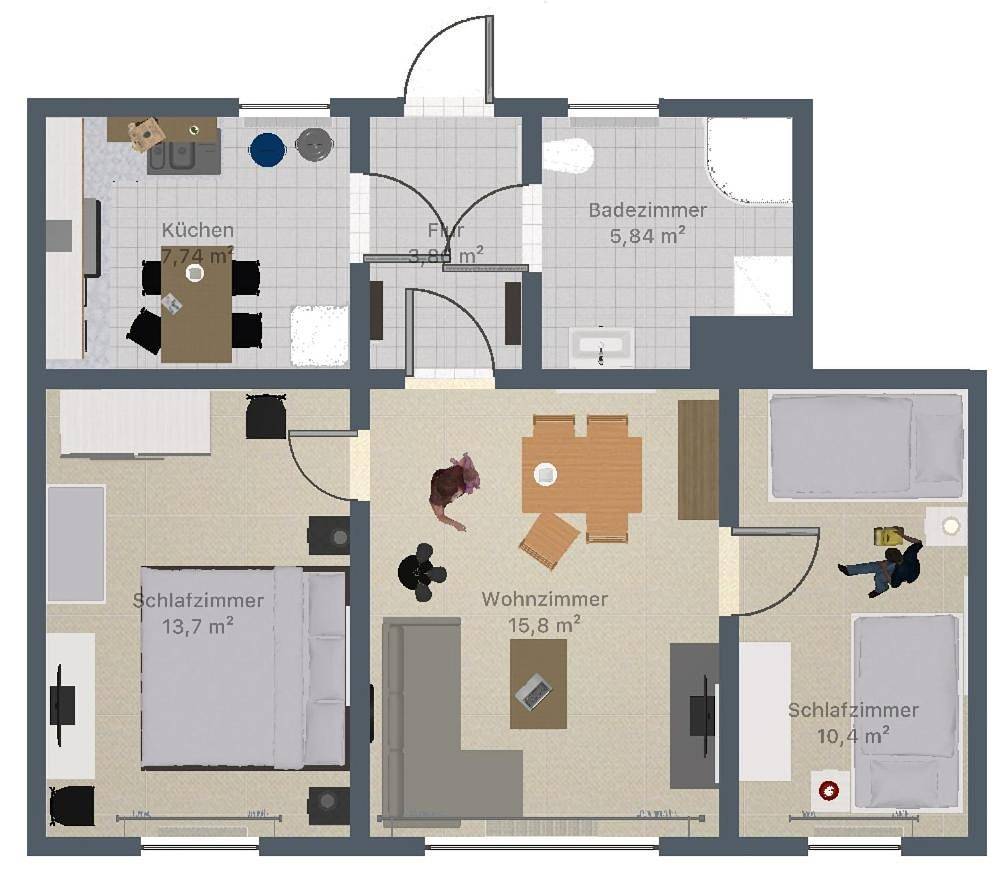 Ganze Wohnung, Two-Bedroom Apartment in Booßen, Frankfurt (Oder)