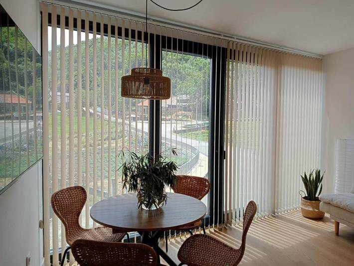 Apartamento para 4 personas, con jardín y vistas en Ribeira Sacra