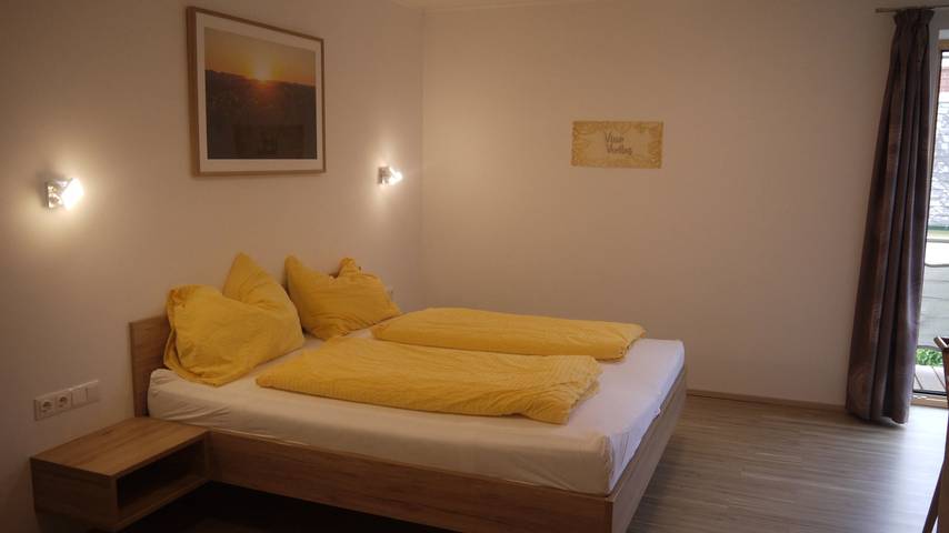 Ferienwohnung für 3 Personen, mit Garten