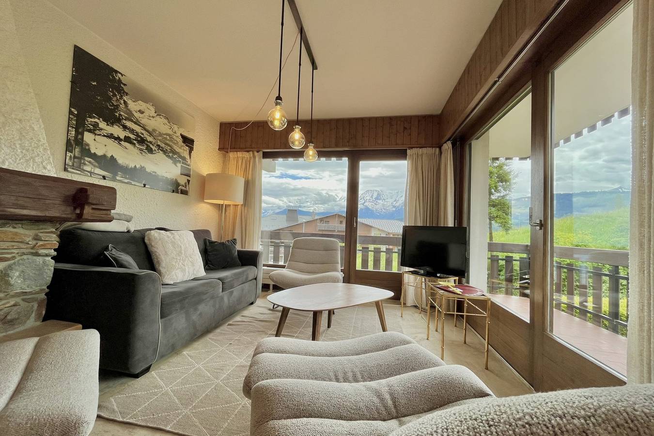 Ganze Wohnung, Ferienwohnung für 5 Personen mit Balkon in Combloux, Pays du Mont-Blanc