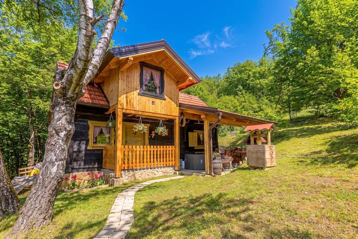 Smještaj za odmor za 4 osoba, s Terasa i Dječji bazen, kao i Sauna u Srednja Hrvatska