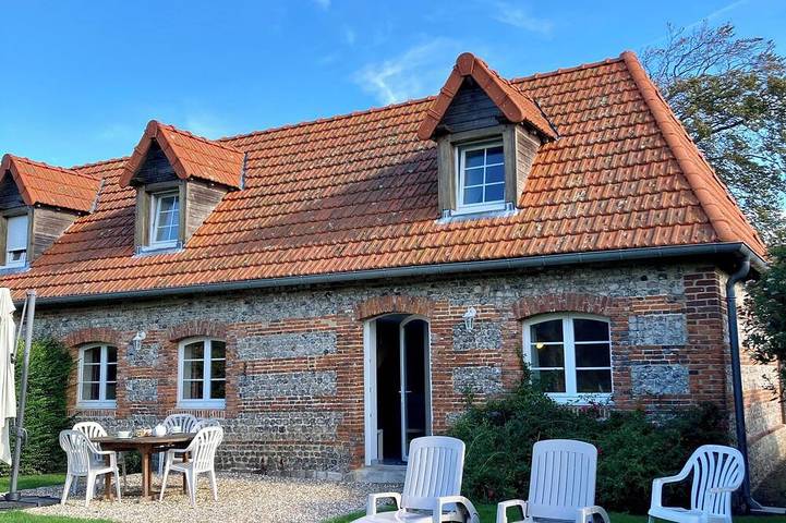 Location de vacances pour 6 personnes, avec jardin dans Plage de Saint-Marguerite sur Mer