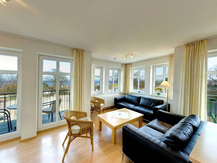 Ferienwohnung für 4 Personen, mit Seeblick und Garten sowie Balkon, kinderfreundlich in Ahlbeck - 2