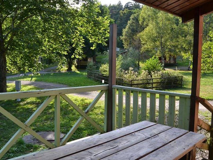 Camping Au Bois de Calais - Chalet 7 personnes - Chalet Champignon : 3 chambres, 6/7 pers in Région de Tulle