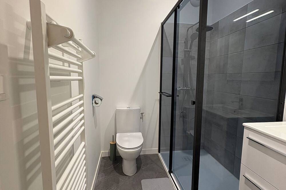 Chambre avec salle de bain et toilette dans appartement de collocation, cuisine in Saintes, Région de Saintes