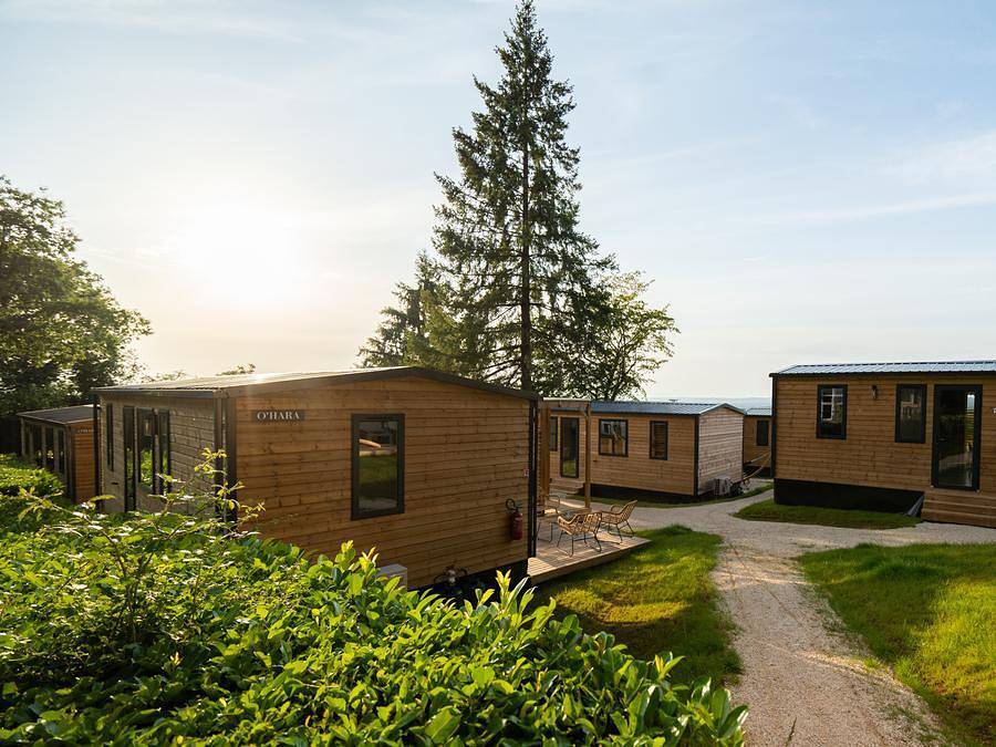 Camping Sunelia - Le Sequoia - Mobilheim 10 personen - Sunelia Luxe 65m² 5 Schlafzimmer - Klimatisiert in Payrac, Quercy