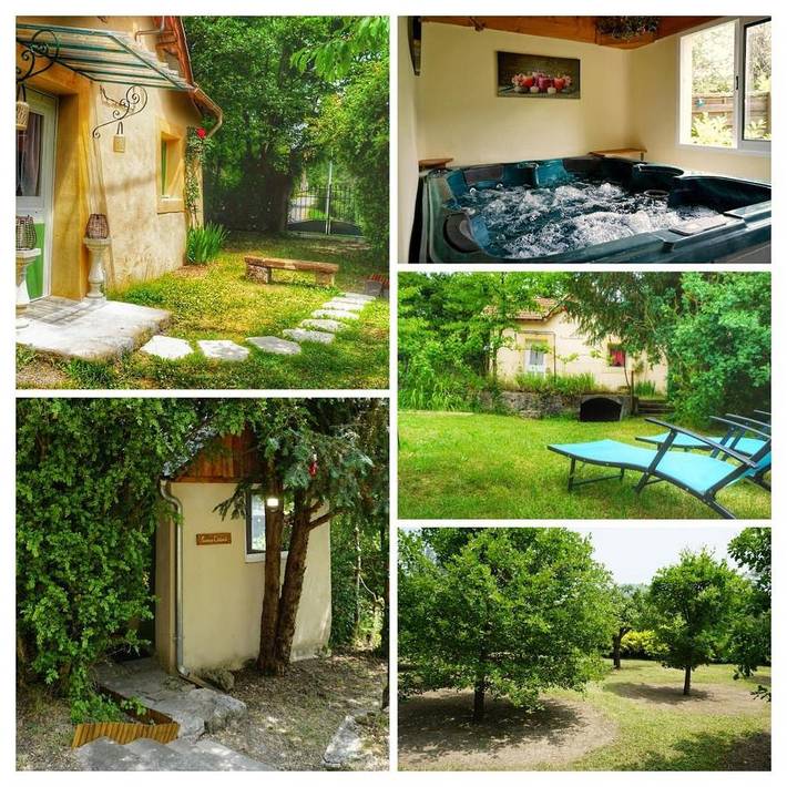 Location de vacances pour 3 personnes, avec vue et jardin à Barrême