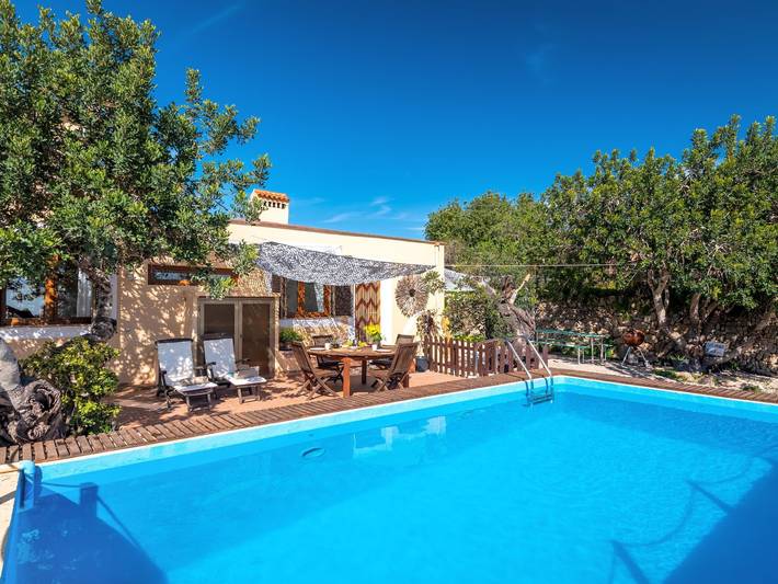 Finca mit Hund für 4 Personen, mit Balkon/Terrasse und Meerblick sowie Garten und Pool in Llucmajor - 4