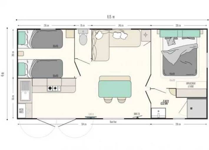 Mobil home pour 4 personnes - 1