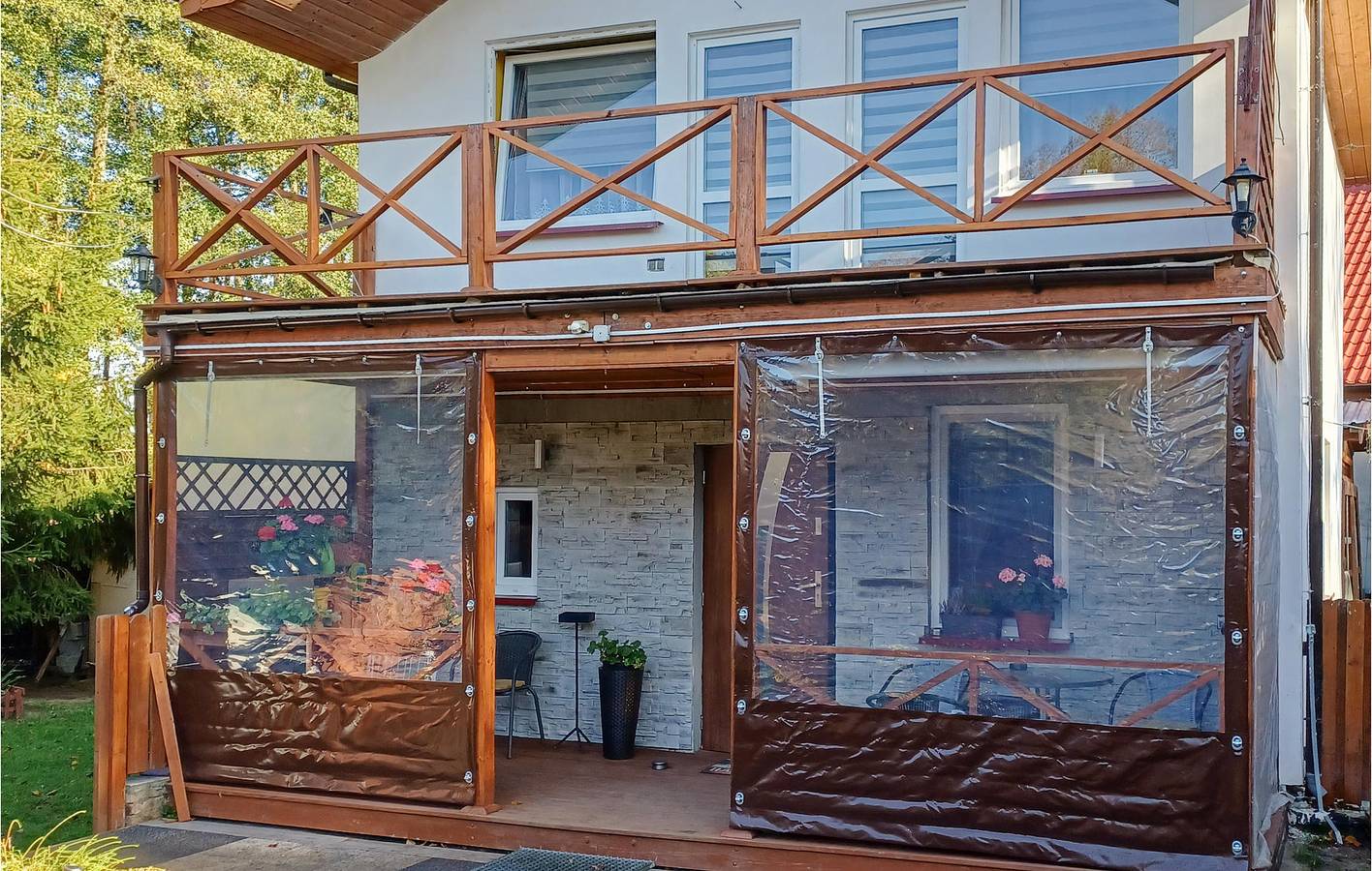 Ferienhaus für 6 Personen mit Terrasse in Warnowo, Stettiner Haff