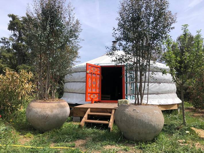 Ferienhaus 'Yourte Bulle De Sainte-Baume' mit WLAN in Plan-d'Aups-Sainte-Baume, Mittelmeerküste (Frankreich)