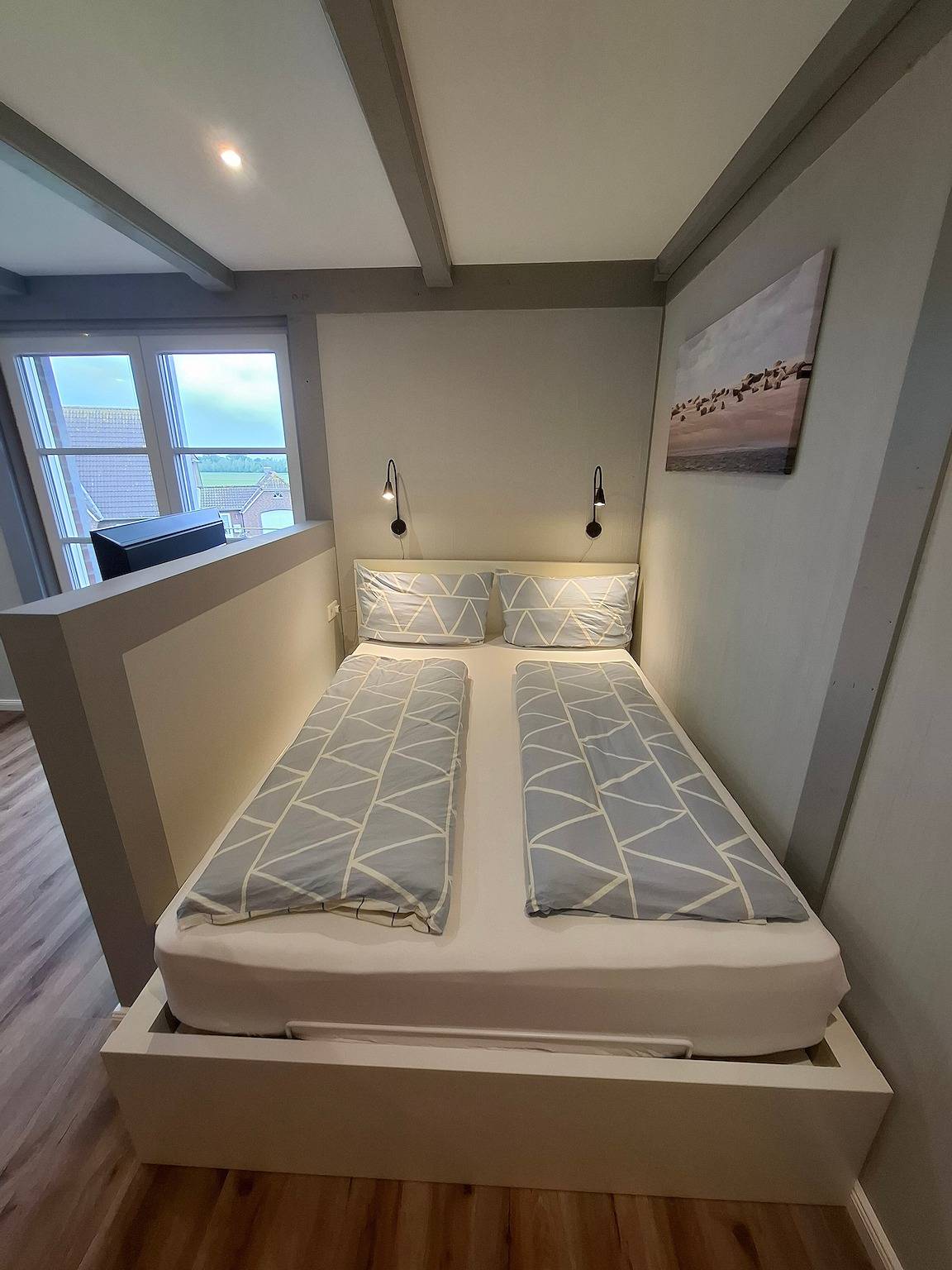 Ganze Wohnung, Apartment „Kleine Lodge“ mit Balkon und Wlan in Pellworm, Nordseeküste