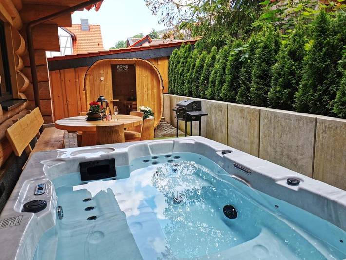 Ferienhaus für 6 Personen, mit Sauna und Ausblick sowie Garten