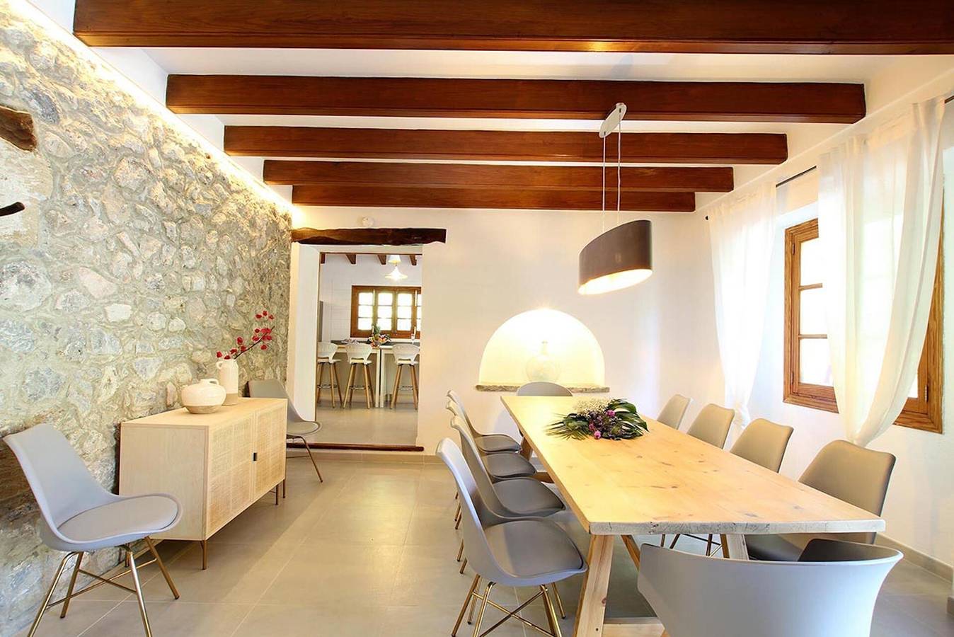 Finca "Jaume Romona" met Uitzicht op de Bergen, Zwembad, Wifi, Airconditioning, Terras & Tuin in Vall de Colonya, Pollença
