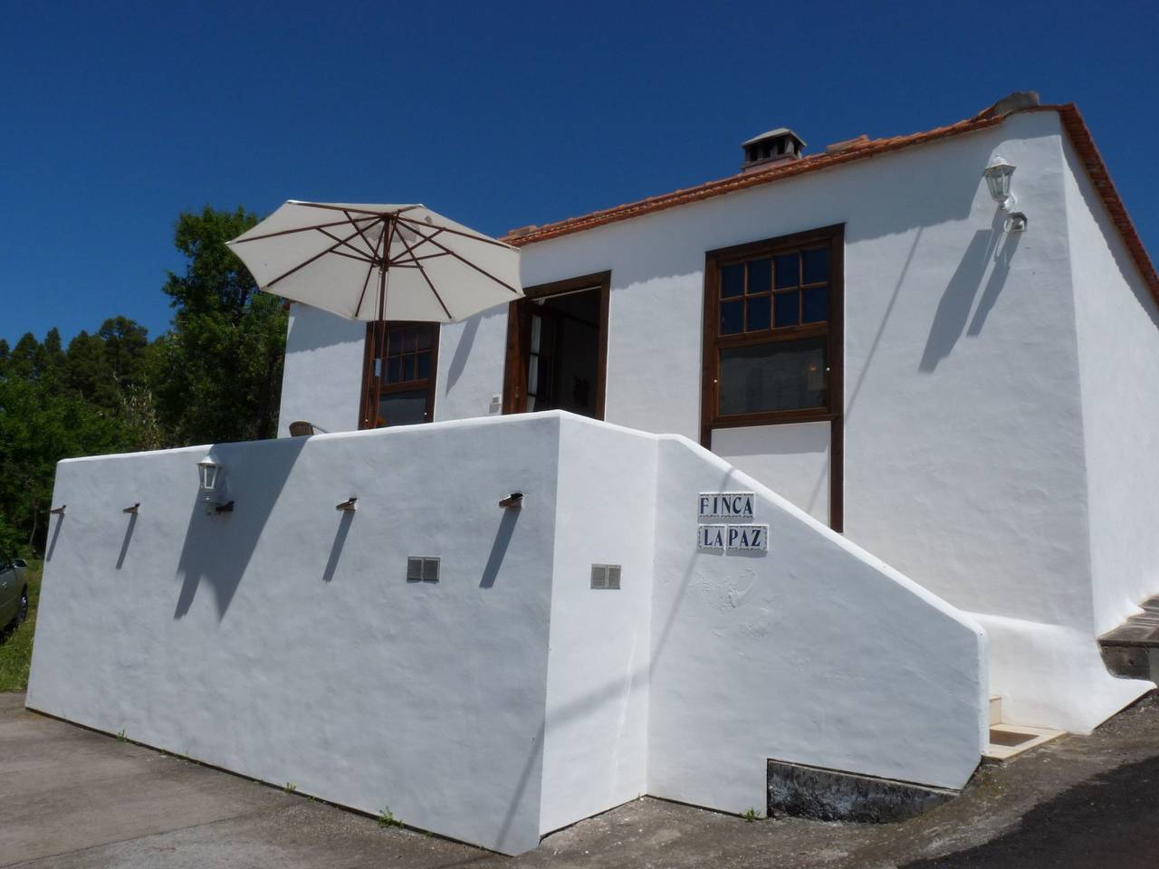 Ruhige Finca Topo del Drago mit Meerblick in Puntagorda, La Palma Norte