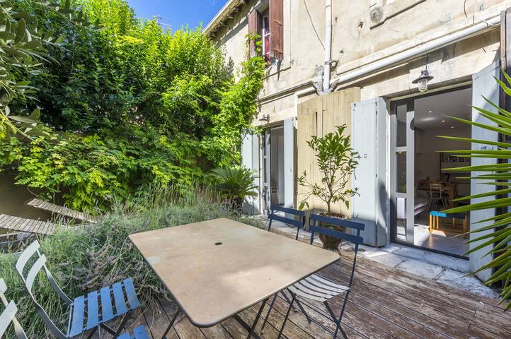 Ferielejlighed for 2 personer, med Terrasse og Have i Montpellier